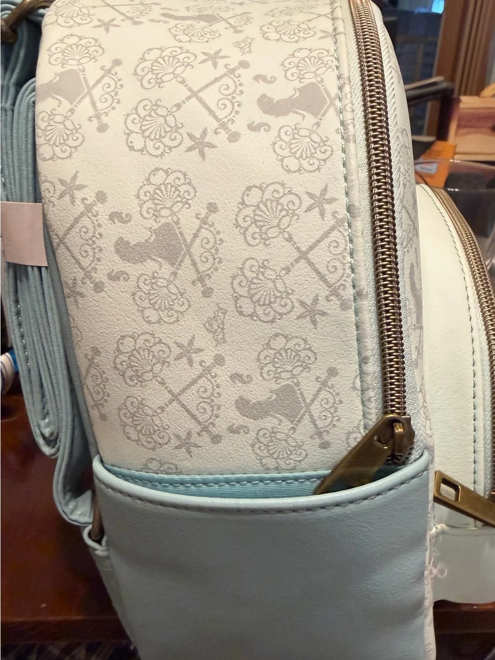 Loungefly Ariel Pastel Light Blue Kids Mini Backpack